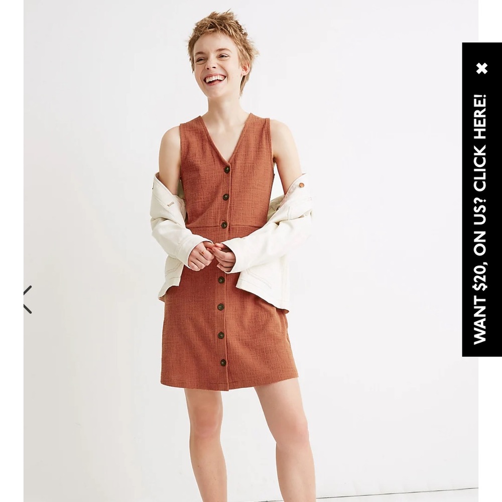 Madewell Button-Front Dress